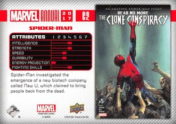 2017 Upper Deck Marvel Annual #62 Spider-Man Back