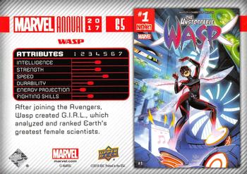 2017 Upper Deck Marvel Annual #65 Wasp Back