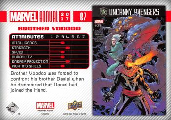 2017 Upper Deck Marvel Annual #67 Brother Voodoo Back