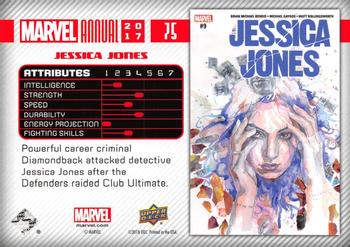 2017 Upper Deck Marvel Annual #75 Jessica Jones Back