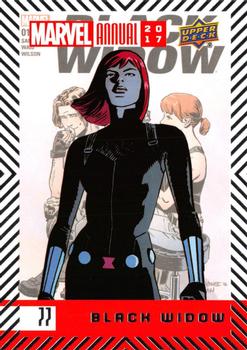 2017 Upper Deck Marvel Annual #77 Black Widow Front