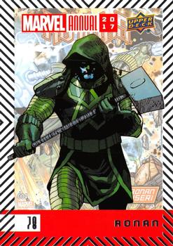 2017 Upper Deck Marvel Annual #78 Ronan Front