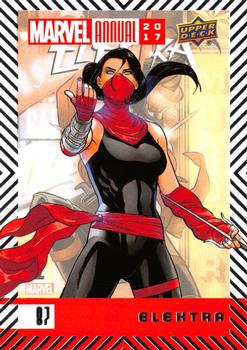 2017 Upper Deck Marvel Annual #87 Elektra Front