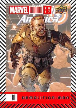 2017 Upper Deck Marvel Annual #91 Demolition-Man Front