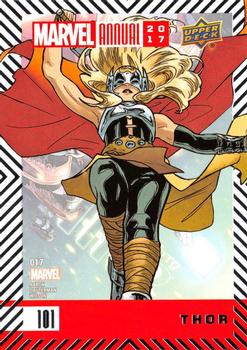 2017 Upper Deck Marvel Annual #101 Thor Front