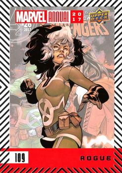 2017 Upper Deck Marvel Annual #109 Rogue Front