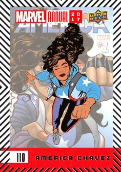2017 Upper Deck Marvel Annual #110 America Chavez Front