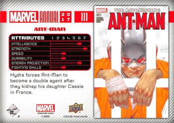 2017 Upper Deck Marvel Annual #111 Ant-Man Back