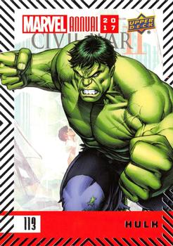 2017 Upper Deck Marvel Annual #113 Hulk Front