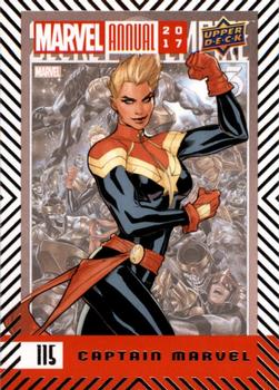 2017 Upper Deck Marvel Annual #115 Captain Marvel Front