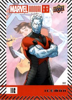 2017 Upper Deck Marvel Annual #116 Iceman Front