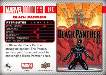 2017 Upper Deck Marvel Annual #125 Black Panther Back