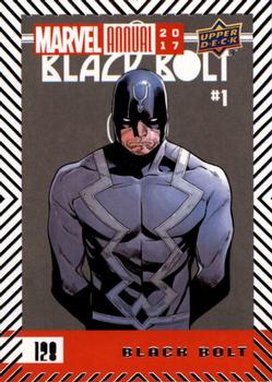 2017 Upper Deck Marvel Annual #128 Black Bolt Front