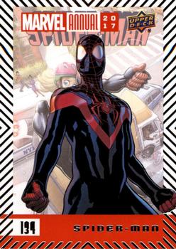 2017 Upper Deck Marvel Annual #134 Spider-Man Front