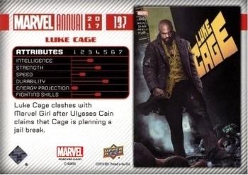 2017 Upper Deck Marvel Annual #137 Luke Cage Back