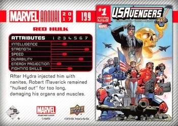 2017 Upper Deck Marvel Annual #139 Red Hulk Back