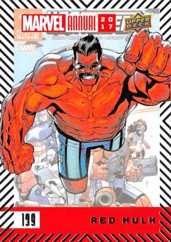 2017 Upper Deck Marvel Annual #139 Red Hulk Front
