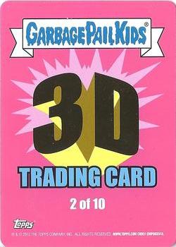 2013 Garbage Pail Kids Brand New Series 2 - 3D Lenticular #2 Hairy Carrie Back