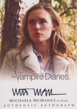 2013 Cryptozoic The Vampire Diaries Season 2 - Autographs #A13 Michaela McManus Front