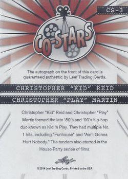2014 Leaf Pop Century - Co-Stars Dual Signed #CS-3 Christopher Reid / Christopher Martin Back