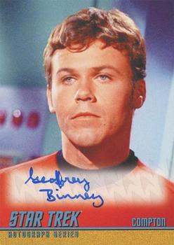 2014 Rittenhouse Star Trek The Original Series Portfolio  - Autographs (Classic Design) #A277 Geoffrey Binney Front