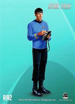2014 Rittenhouse Star Trek The Original Series Portfolio  - Bridge Crew Portraits #RA2 Spock Back