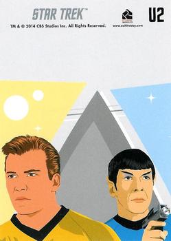2014 Rittenhouse Star Trek The Original Series Portfolio  - Bridge Crew Abstracts #U2 Spock Back