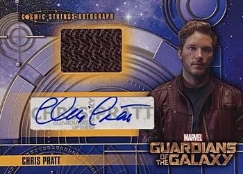 2014 Upper Deck Guardians of the Galaxy - Cosmic Strings Autographed Memorabilia #CSA-1 Chris Pratt Front
