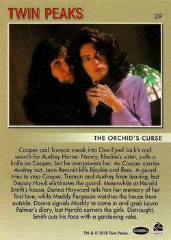 2018 Rittenhouse Twin Peaks #39 The Orchid's Curse Back
