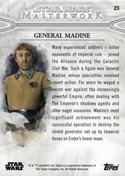 2018 Topps Star Wars Masterwork #23 General Madine Back