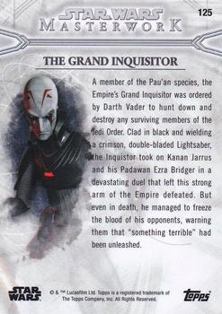 2018 Topps Star Wars Masterwork #125 The Grand Inquisitor Back