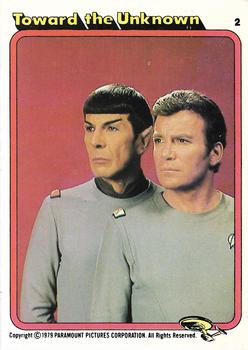 1979 Topps Rainbo Star Trek: The Motion Picture #2 Toward the Unknown Front