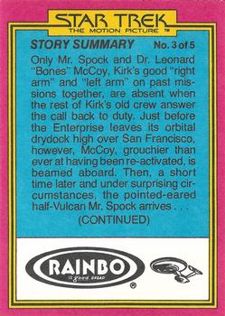 1979 Topps Rainbo Star Trek: The Motion Picture #13 Janice Rand Back