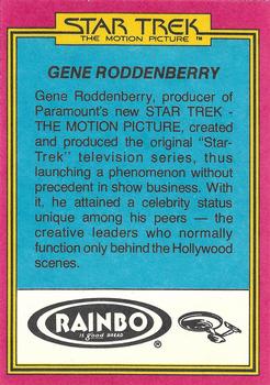 1979 Topps Rainbo Star Trek: The Motion Picture #28 Spectacular Starship Back