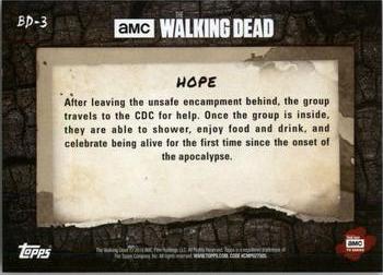 2018 Topps The Walking Dead Road to Alexandria - Better Days #BD-3 Hope Back