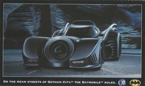 2002 OnStar Batman Collector Cards #NNO On the mean streets of Gotham City, the Batmobile rules. Front