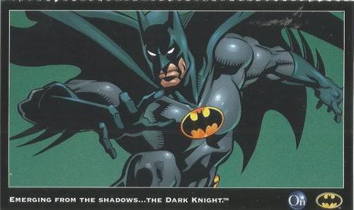 2002 OnStar Batman Collector Cards #NNO Emerging from the shadows... the Dark Knight. Front