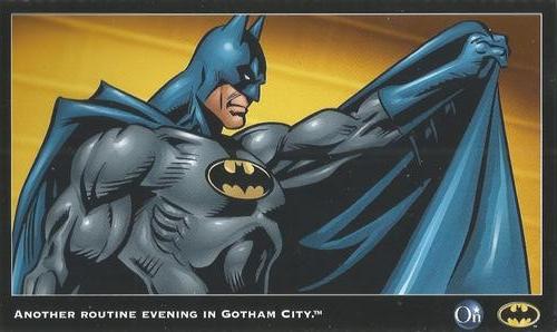 2002 OnStar Batman Collector Cards #NNO Another routine evening in Gotham City. Front