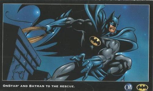 2002 OnStar Batman Collector Cards #NNO OnStar and Batman to the rescue. Front