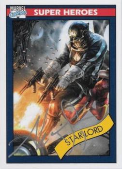 2015 Fleer Retro Marvel - Autographs 1990 Impel Marvel Universe #14 Star-Lord Front