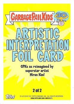 2015 Topps Garbage Pail Kids 30th Anniversary Series - Foil Cards #2 Trekkie Travis Back