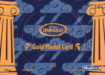 1997 Skybox Disney Hercules - Gold Medal #GM2 Shield Back