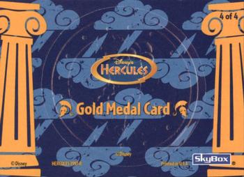 1997 Skybox Disney Hercules - Gold Medal #GM4 Hercules Back
