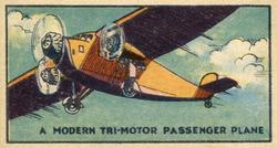 1933 Aeroplane Series (R5) #NNO A Modern Tri-Motor Passenger Plane Front
