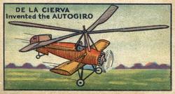 1933 Aeroplane Series (R5) #NNO De La Cierva Front