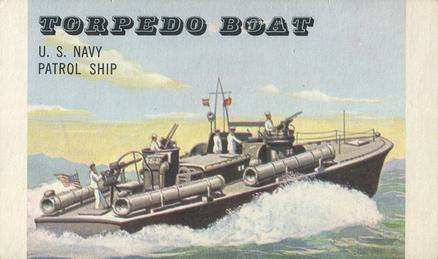 1955 Doeskin Rails & Sails (F378) #174 Torpedo Boat Front