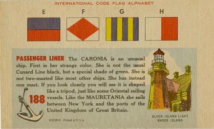 1955 Doeskin Rails & Sails (F378) #188 S.S. Caronia Back