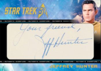 2016 Rittenhouse Star Trek The Original Series 50th Anniversary - Cut Signatures #NNO Jeffrey Hunter Front