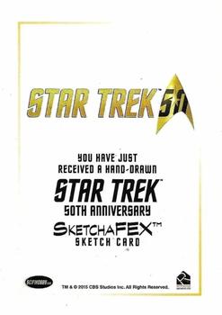 2016 Rittenhouse Star Trek The Original Series 50th Anniversary - Sketches #NNO Roy Cover Back