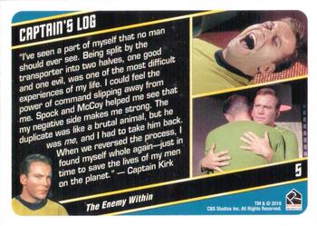 2018 Rittenhouse Star Trek The Original Series The Captain's Collection #5 The Enemy Within Back